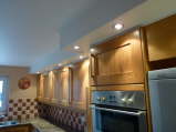Fitted Kitchen with boxed lighting feature